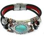 Leather Bracelets for Women Multilayer Bracelets for Women with Genuine Leather Layered Bracelets Boho/Bohemia Style Jewelry for Men and Woman