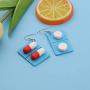 AKTAP Nurse Gift Capsule Pill Board Dangle Earrings for Women Girl Medicine Gift Jewelry for Medical Graduate Student