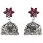 Crunchy Fashion Bollywood Style Traditional Indian Oxidised Silver Jewelry Jhumki Jhumka Earrings for Women/Girls
