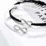 Lanqueen Distance Bracelets for Couples Infinity Matching Relationship Bracelet for Women GF BF Gifts