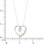 Hallmark Jewelry for Women, Sterling Silver Love You More Heart Pendant Necklace
