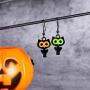 Cute Owl Bird Hook Earrings Halloween Christmas Earrings Gifs Delicate Fashion Black Owl Hook Dangle Tassel Drop Earring Animal Owl Lovers Jewelry Christmas Gifs for Women