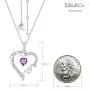 Birthday Gifts for Mom Sterling Silver I Love You Mom Necklace March April Birthstone Aquamarine Simulated Diamond Garnet Amethyst Necklace Birthday Gifts for Mom Sterling Silver I Love You Mom Necklace March April Birthstone Aquamarine Simulated Diamond Garnet Amethyst Necklace