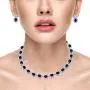 Lavencious Tennis Oval Necklace & Earrings Jewelry Set AAA Cubic Zirconia Rhodium Plated Lavencious Tennis Oval Necklace & Earrings Jewelry Set AAA Cubic Zirconia Rhodium Plated