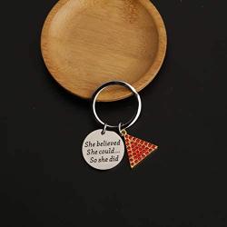 AKTAP Delta Sigma Theta Gift She Believed She Could So She Did Keychain Gift for Sorority Sister DST Paraphernalia Sorority Gifts