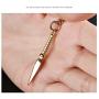 PAMTIER Men Stainless Steel Spear Point Arrowhead Spearhead Pendant Necklace Polished Silver/Gold/Black