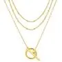 YEEZII Layered Necklace for Women Girls, 18k Gold Plated Dainty Layered Choker Necklace Handmade Coin Paperclip Pendant Adjustable Layering Chain for Women Girls Jewelry Gift (C) YEEZII Layered Necklace for Women Girls, 18k Gold Plated Dainty Layered Choker Necklace Handmade Coin Paperclip Pendant Adjustable Layering Chain for Women Girls Jewelry Gift (C)
