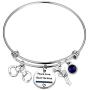 CENWA Police Wife Police Mom Jewelry Peace Love Back The Blue Bracelet Thin Blue Line Shield Leo Police Academy Gift