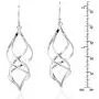 Trendy 3D Spiral .925 Sterling Silver Dangle Earrings Trendy 3D Spiral .925 Sterling Silver Dangle Earrings