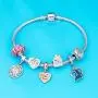 Sterling Silver Family Charm House Charm Heart Shape Love Charm Family Hand Charm for Bracelets Sterling Silver Family Charm House Charm Heart Shape Love Charm Family Hand Charm for Bracelets