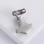 ULATREE Viking Jewelry Men Thor Hammer Pendant Necklace Viking Gifts for Men Stainless Steel Necklace for Men
