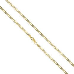 10K Yellow Gold 2mm Curb Chain Necklace, 16'' - 30''