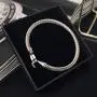Tiyad Stainless Steel Twisted Bracelet Cable Bangle with Hook Clasp for Women Girl Jewelry. (SILVER) Tiyad Stainless Steel Twisted Bracelet Cable Bangle with Hook Clasp for Women Girl Jewelry. (SILVER)