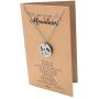Quan Jewelry Inspirational Gifts for Women Mountain Pendant Faith Necklace, Bible Verse Inspired Charm with Greeting Card