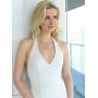 Mariell Freshwater Pearl and CZ Tulip Dangle Wedding Necklace - Silver Platinum Plated Jewelry for Brides