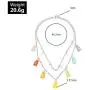 Multilayer Colorful Gummy Bear Pendant Necklace Transparent Resin Cute Cartoon Bear Star Beaded Metal Necklace for Girls Women Jewelry