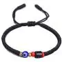 kelistom Red/Black Evil Eye Bracelet for Women Men Teen Girls Boys Hand-Woven Tibetan Buddhist Bracelets for Protection and Good Luck