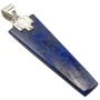 SilverStarJewel 925 Sterling Silver Cabochon Lapis Lazuli Pendant 1.9'' New Art