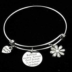 Kivosliviz Girl Scout Gifts for Troop Leader Girl Scout Jewelry Girlscouts Gifts Girl Scout Bracelet