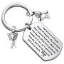FUSTMW Hairstylists Gifts Hair Stylist Prayer Keychain Cosmetology Graduation Gifts Salon Owner Gifts Barber Jewelry Hairdresser Gifts