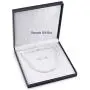 THE PEARL SOURCE 14K Gold 6.5-7mm AAA Quality Round White Akoya Cultured Pearl Necklace & Earrings Set in 17'' Princess Length for Women