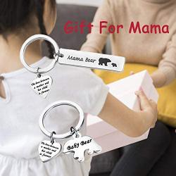 Zuo Bao Mama Bear and Baby Bear Keychain Set Mother Daughter Keychain Sweet Mom Jewelry