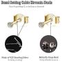 Sterling Silver Stud Earrings for Women Men Girls- 3 Pairs of Tiny Round Cubic Zirconia Earrings CZ Small Cartilage Tragus Earrings(2mm/3mm/4mm)