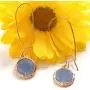 Humble Chic Simulated Druzy Threaders - Boho Glitter Upside-Down Long Hoop Dangle Drop Earrings for Women - Bohemian Created Geode Stone Sparkly Pendants Humble Chic Simulated Druzy Threaders - Boho Glitter Upside-Down Long Hoop Dangle Drop Earrings for Women - Bohemian Created Geode Stone Sparkly Pendants