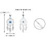EVER FAITH Womens 925 Sterling Silver Turquoise Good Luck Charm Hope Dream Catcher Feather Dangle Earrings