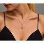 Charm Matching Demon Dragon Wing Love Heart Pendant Necklace Wing Necklace for Women Men Couple Family Friendship Necklace Jewelry