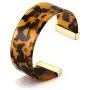 YOSION Tortoise Wide Cuff Bangles for Women Acrylic Resin Open Bangle Bracelets Adjustable Statement Leopard Bracelets for Girls YOSION Tortoise Wide Cuff Bangles for Women Acrylic Resin Open Bangle Bracelets Adjustable Statement Leopard Bracelets for Girls