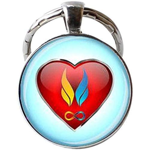 Twin flam Keychain Twin Flame Love Keychain Twin Flame Jewelry Heart Charm Jewelry Soul Mate Jewelry