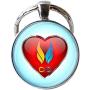Twin flam Keychain Twin Flame Love Keychain Twin Flame Jewelry Heart Charm Jewelry Soul Mate Jewelry