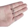 Silvadore 2mm Ball Mens Necklace - Silver Chain Stainless Steel Jewelry - Bead Neck Link Chains for Men Man Women Boys Male Military Dog Tag Pendant - 18'' to 36''