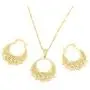 Ethiopian Jewelry Set Pendant Chain Earring Jewelry Eritrea Habesha Party African