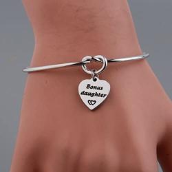 Gzrlyf Step Mom Bracelet Step Daughter Knot Bracelet Step Mom Daughter Gifts Wedding Gift for Mother in Law Daughter in Law