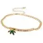 Lux Accessories Goldtone Best Buds BFF Friends Marijuana Leaf Bracelet Set (2pc) Lux Accessories Goldtone Best Buds BFF Friends Marijuana Leaf Bracelet Set (2pc)