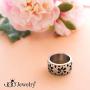 555Jewelry Stainless Steel Daisy Flowers Full Bloom Memorable Band Ring