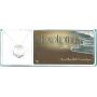 Cherishables Footprints in The Sand Engraved Mobius Circle Silver Plated 18 inch Pendant Necklace