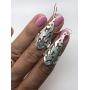 Lace Dangle Earrings 925 Sterling Silver Ethnic Gipsy Boho Chic