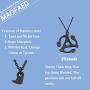 MAOFAED Record Adapter Necklace DJ Retro Symbol Gift DJ Gift Record Adapter Jewelry Music Lovers Jewelry 45 RPM Adapter Necklace 