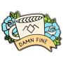 CENWA Twin P Inspired Jewelry Damn Fine Coffee/Dictaphone Diane Enamel Pin