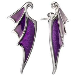 RockLove DISNEYS SLEEPING BEAUTY Maleficent Dragon Wing Earrings