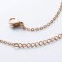 JDXN Rose Gold Stainless Steel Butterfly Stud Earring Pendant Necklace Set For Women Girls Christmas Gift