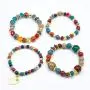 VONRU Beaded Bracelets for Women Stackable - Bohemain Style Matte Bead Stretch Bracelet with Heart Pendent for Gift Matte Bead VONRU Beaded Bracelets for Women Stackable - Bohemain Style Matte Bead Stretch Bracelet with Heart Pendent for Gift Matte Bead