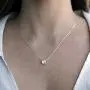 PAVOI 14K Gold Plated Swarovski Crystal Solitaire 1.5 Carat (7.3mm) CZ Dainty Choker Necklace | Gold Necklaces for Women