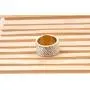 CQFONG Shining Full Rhinestone Stainless Steel Rings for Women & Men Gold Plated 8 Rows Crystal Jewelry