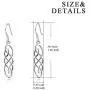Sterling Silver Irish Vintage Celtic Knot Dangle Earrings Good Luck Celtics Earrings Jewelry for Women
