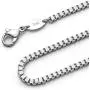 316L Stainless Steel 2.5 MM Box Chain 16'' - 36'' 316L Stainless Steel 2.5 MM Box Chain 16'' - 36''