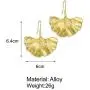 Fashion Ginkgo Leaf Drop Dangle Earrings Fall Maple Leaf Pendant Earrings for Girlfriend Wife Daughter Partner Jewelry Fashion Ginkgo Leaf Drop Dangle Earrings Fall Maple Leaf Pendant Earrings for Girlfriend Wife Daughter Partner Jewelry